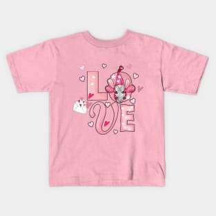 Cute Valentines Love Gnome Kids T-Shirt